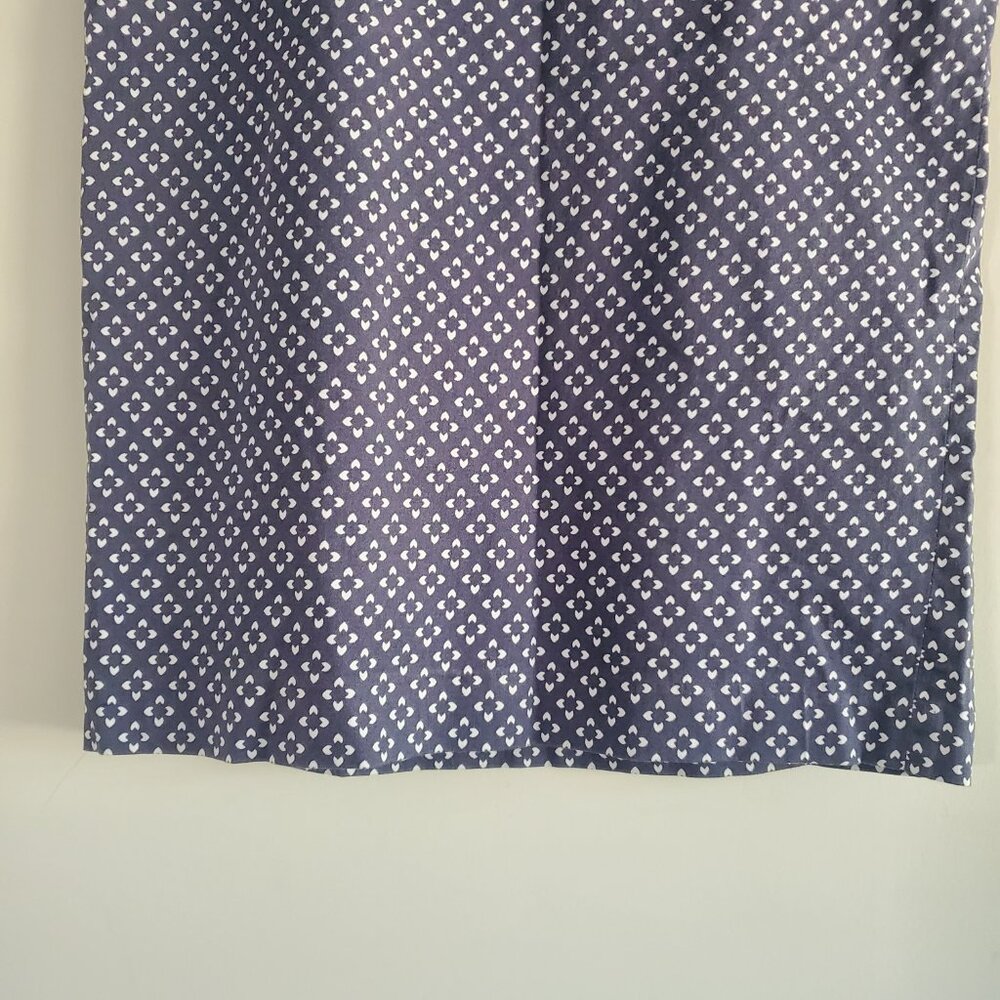 AJ Andrea Jovine Women's Pencil Skirt 4 Navy Blue Floral Business Casual - Picture 3 of 10